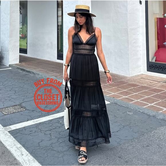 RARE!!! MANGO BLOGGER FAVE!!! A-Line Maxi Dress NWT - Picture 9 of 16